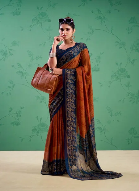 Zaria By Lnb7103 Rangoli Silk Printed Saree Wholesale Clothing Distributors In India